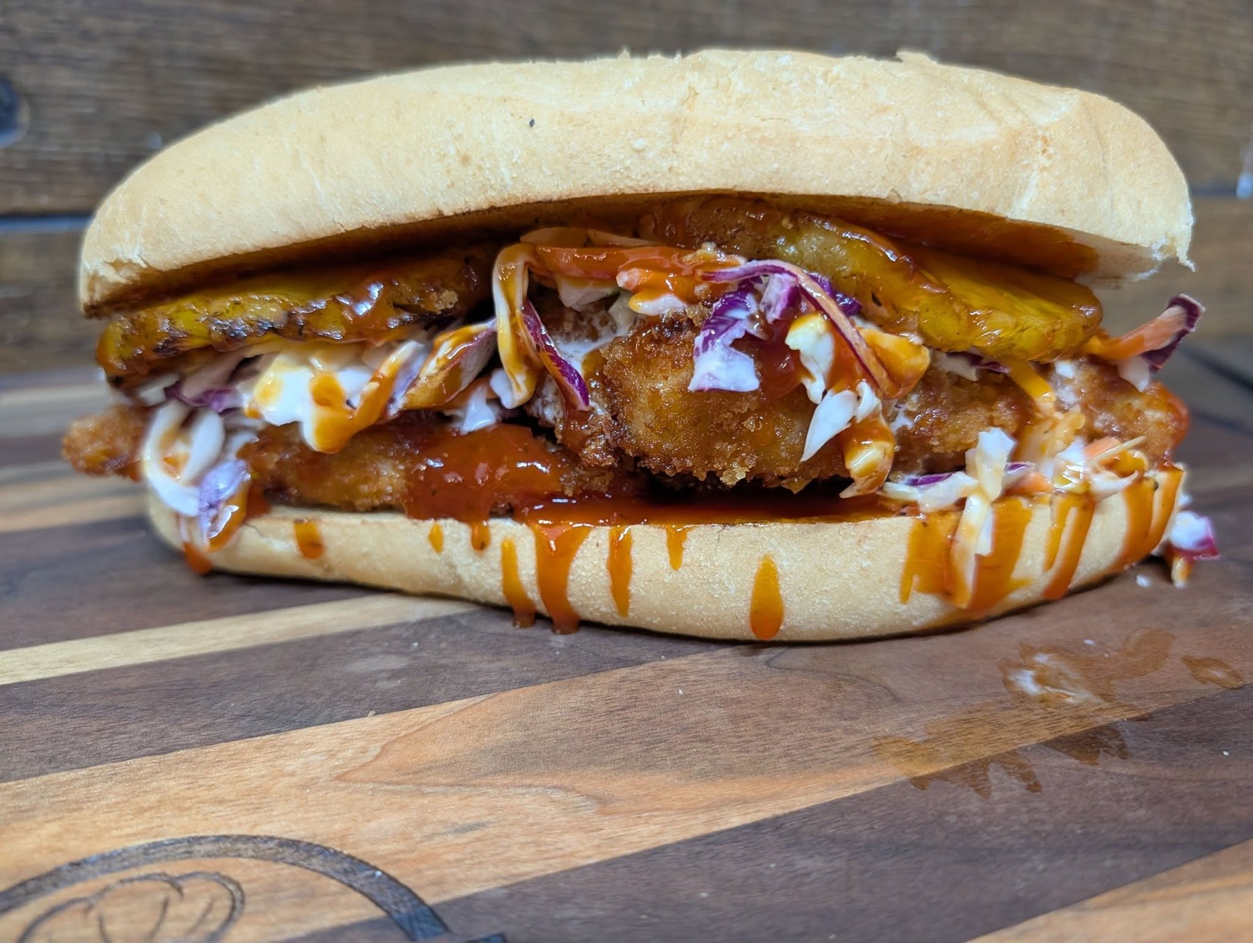 The Big Kahuna fried chicken sandwich